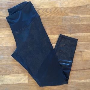 Zella Faux-Leather Panel Leggings
